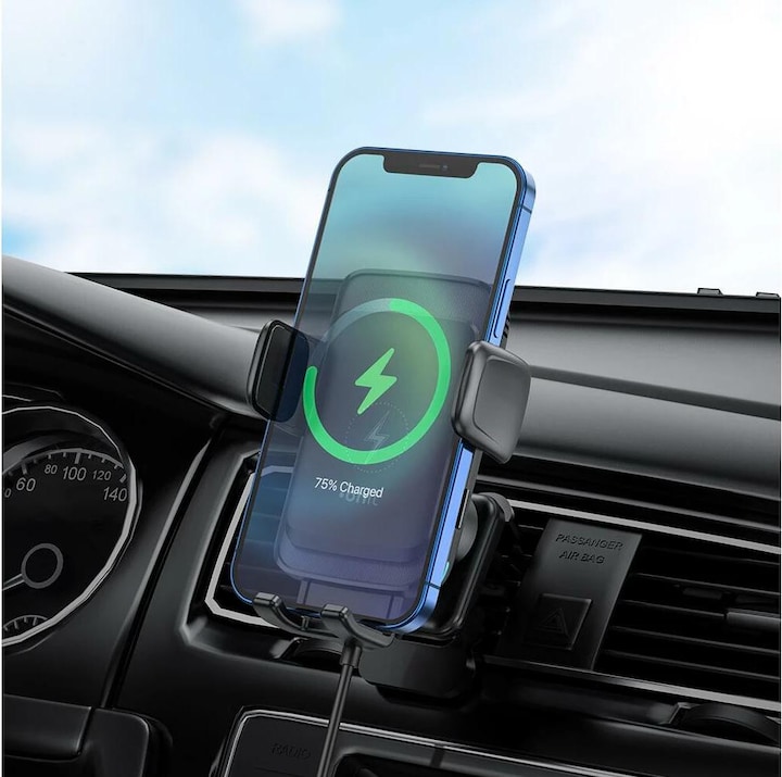 Image du produit Onit Support de téléphone portable Smart avec fonction de charge, fixation