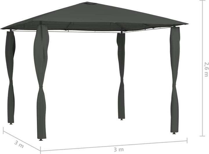 Produktbild vidaXL Gartenpavillon (300 cm, 300 cm)