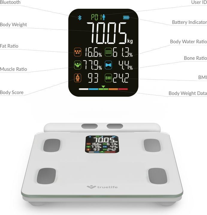 Immagine prodotto KAM FitScale W8 Weiss (180 kg)