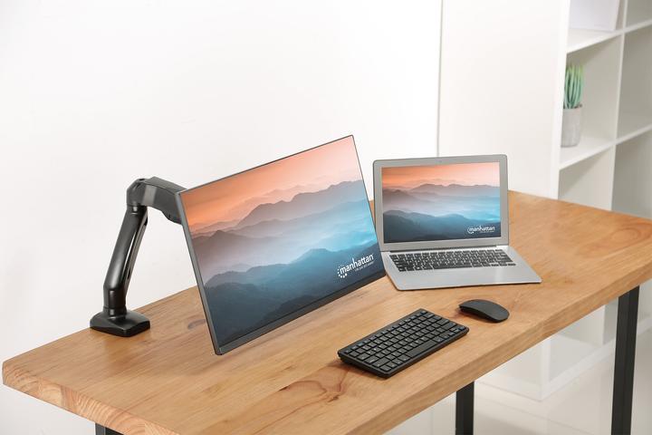 Actual product image Manhattan Bracket 1 monitor gas pressure aluminium 17-32 inch (Table, 32")