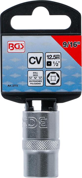 Actual product image BGS Socket, Hexagon | 12.5 mm (1/2") Drive | 9/16" (9/16")