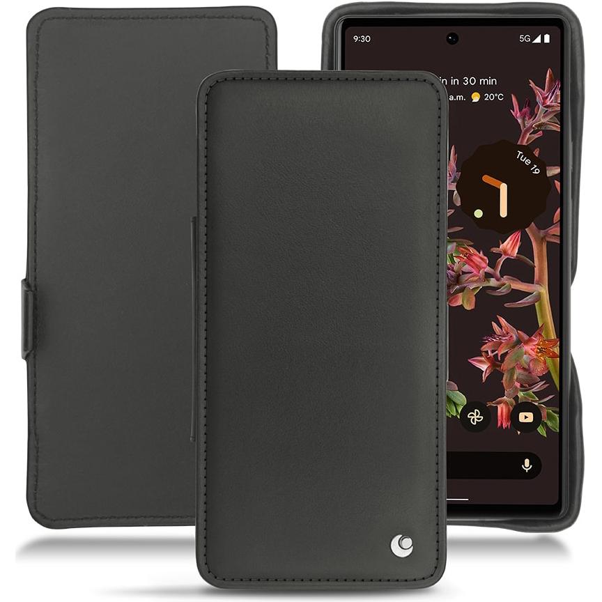 Noreve Lederschutzhülle horizontal (Google Pixel 6), Smartphone Hülle, Schwarz