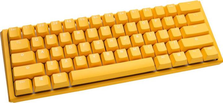 Produktbild Ducky One 3 yellow mini gaming keyboard, RGB LED - MX-Silent-Red (DE, Kabelgebunden)