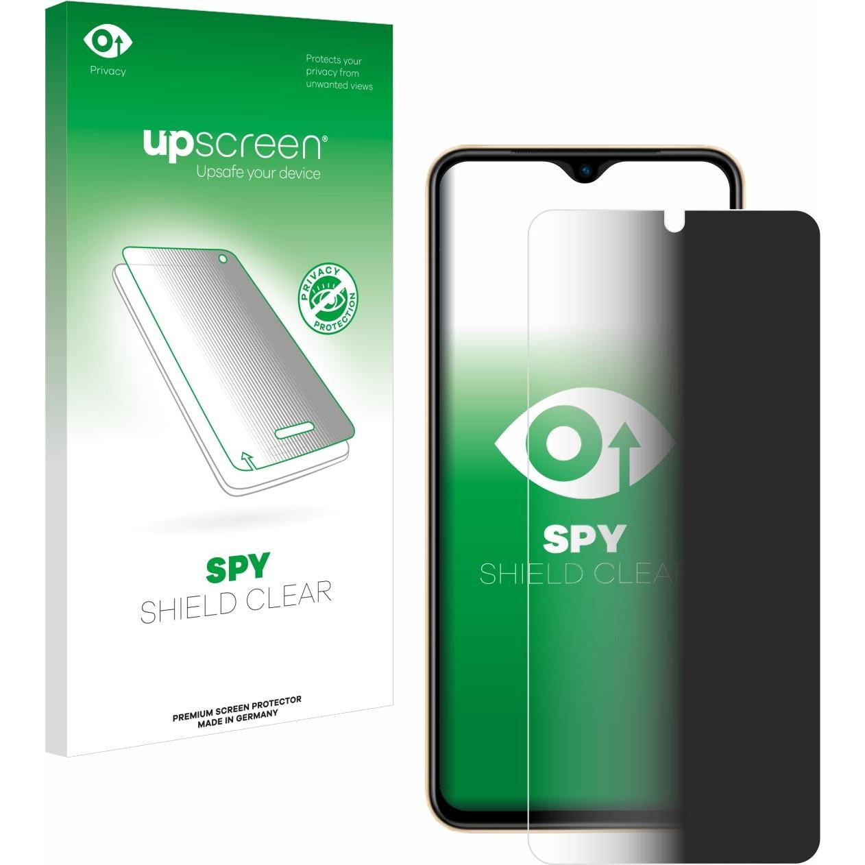 upscreen Spy Shield Blickschutzfolie (1 Stück, Vivo X80 Lite), Smartphone Schutzfolie, Blau
