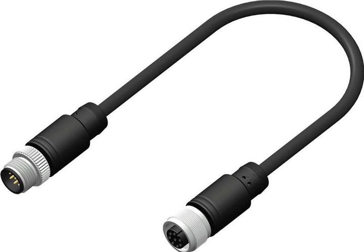 Actual product image RS PRO Straight Female M12 to Straight Male M12 Se