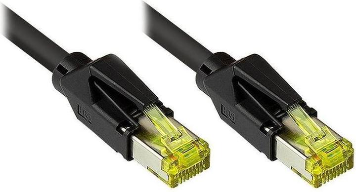 Produktbild Varia Patchkabel Cat.7 10m Draka UC900 S/FTP Hirose TM31, schwarz (S/FTP, CAT7, 10 m)