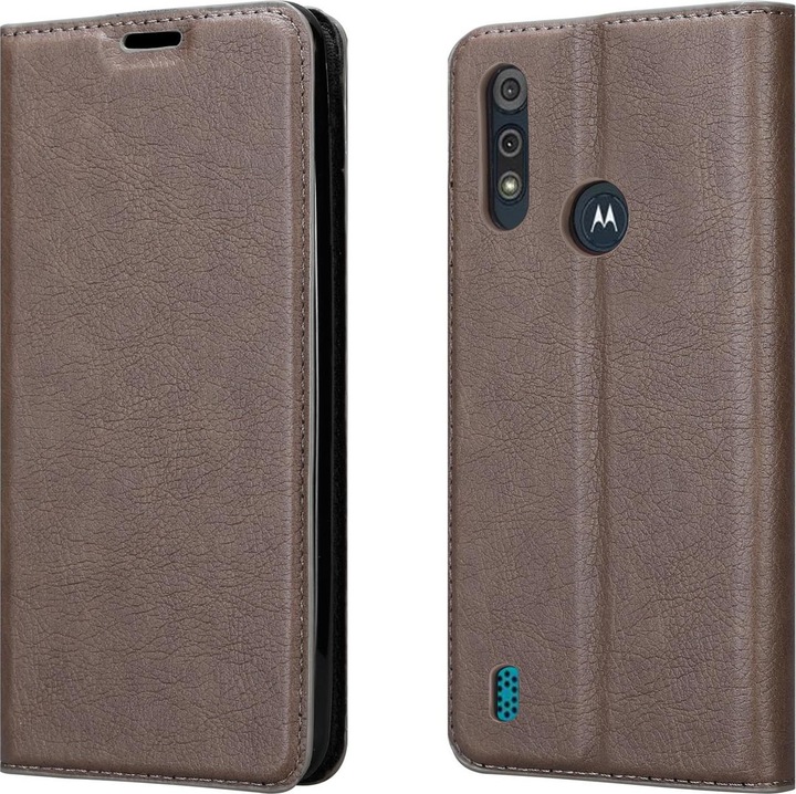 Actual product image Cadorabo Book Invisible Magnet Cover (Motorola Moto E6s)