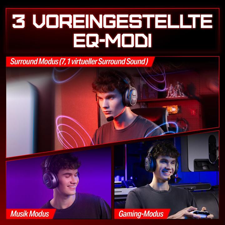 Actual product image OXS Storm G2 Wireless Gaming Headset 7.1 Virtual Surround Sound (Cable, Wireless)