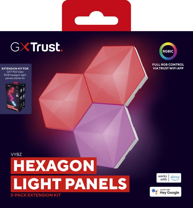 Immagine prodotto Trust Pannelli Esagonali A LED Gxt903 Vybz (RGB)