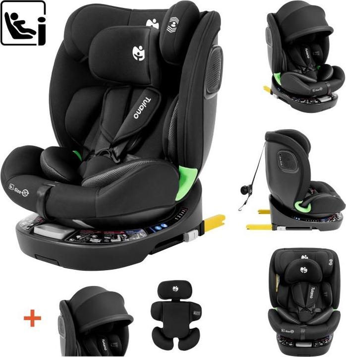 Productafbeelding Tulano Autositz Loom 35 Schwarz (Kinderzitje, ECE R129/i-Size standaard)