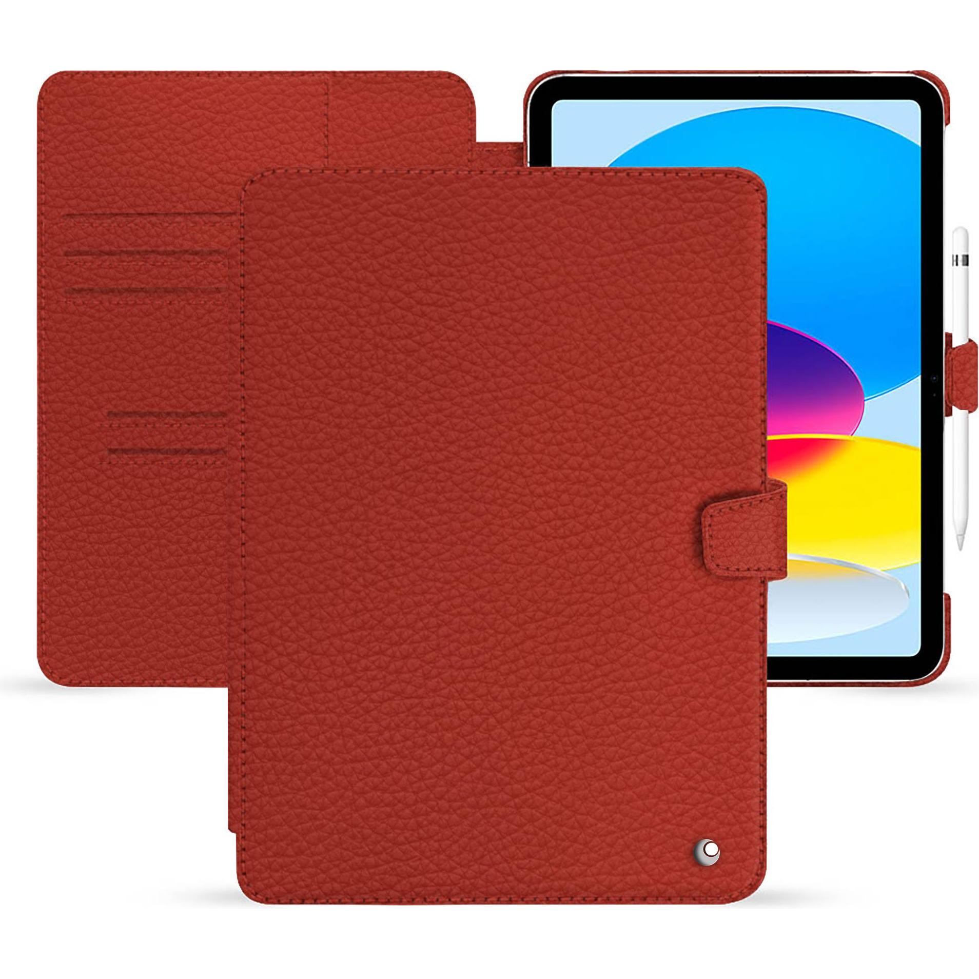 Noreve Lederschutzhülle Apple iPad (2022) (iPad 2022 (10. Gen)), Tablet Hülle, Orange