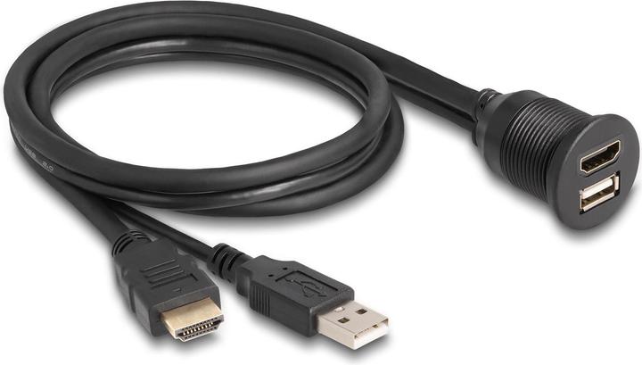 Produktbild Delock USB 2.0-Verlängerungskabel HDMI/USB A - HDMI/USB A 1 m (1 m, USB, HDMI, 2.0)