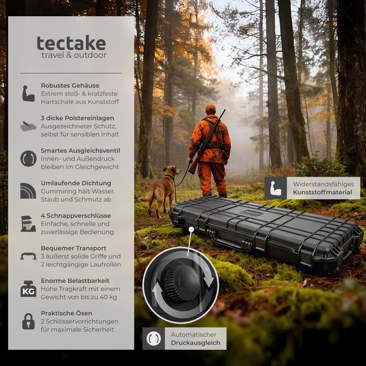 Produktbild tectake Gewehrkoffer Universalbox (48.50 l)