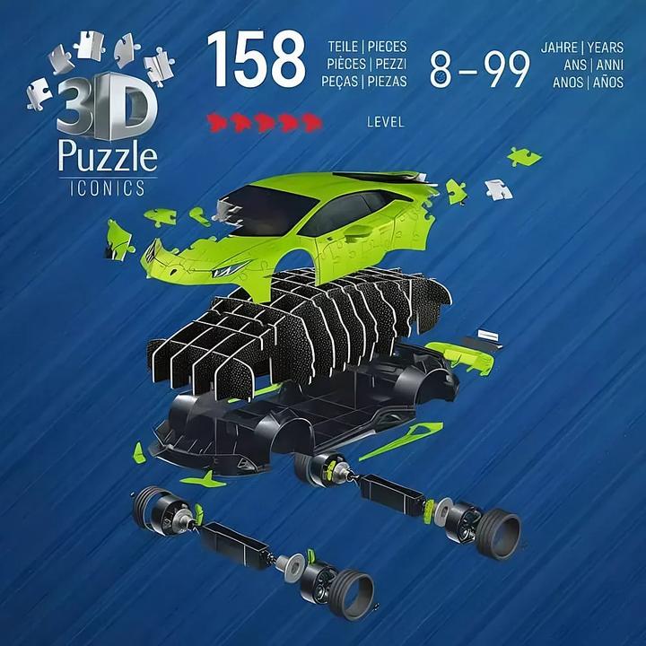 Produktbild Ravensburger 3D Iconics: Lamborghini Huracán EVO (108 Teile)
