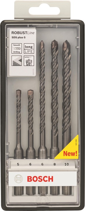 Image du produit Bosch Professional Zubehör Jeu de marteaux perforateurs SDS-plus-5 (5 mm, 6 mm, 8 mm, 10 mm)