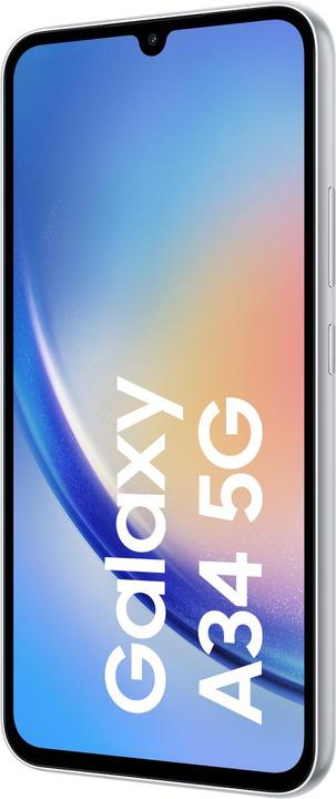 Produktbild Samsung Galaxy A34 5G (256 GB, Awesome Silver, 6.60", Dual SIM, 5G)