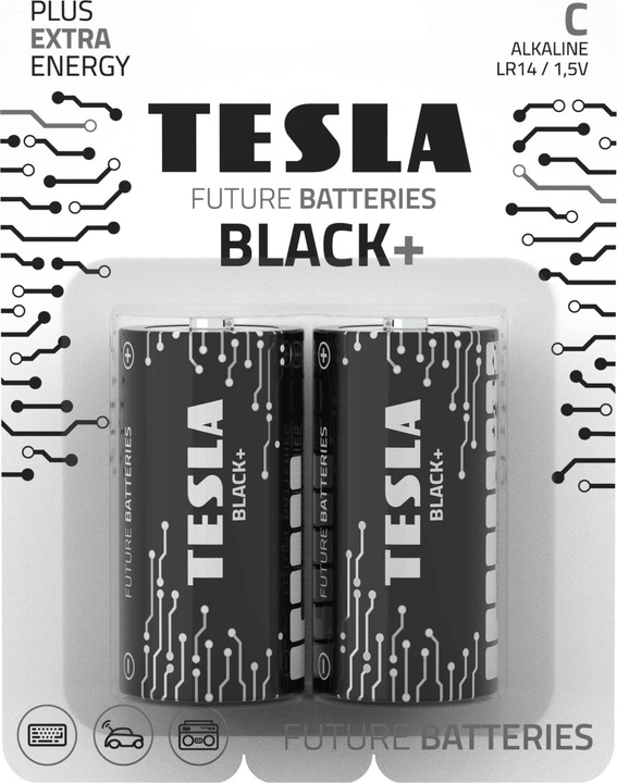Produktbild Tesla baterie C BLACK+, 2ks, LR14 (2 Stk., R14)