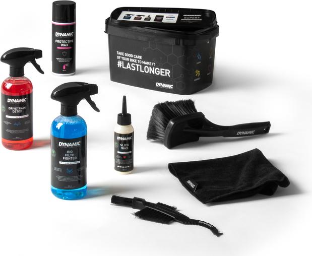 Dynamic Bike Care Super 7 (2000 ml, Brush, Bicycle cleaner, Chain oil, Microfibre cloth, Care set)