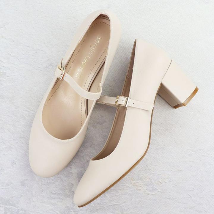 Produktbild Leone Nude low-heeled pumps with strap Sergio PB176 (40)