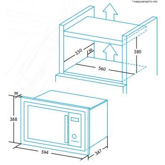 Thumbnail - Edelsa EMW-2010-IG XBK, Mikrowelle, Schwarz