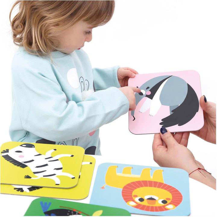 Actual product image Banana Panda Super size memo game wild animals 2+