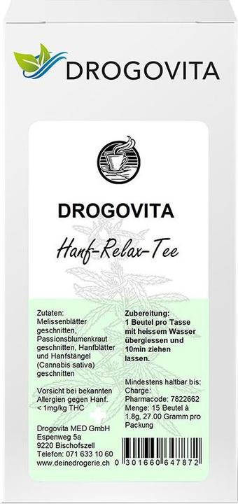 Produktbild Drogovita Hanf-Relax Tee Tees (27 g)
