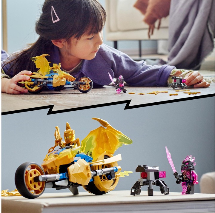 Produktbild LEGO Jays Golddrachen-Motorrad (71768, LEGO Ninjago)