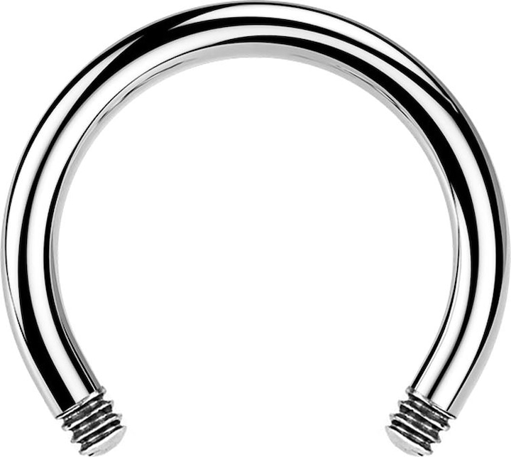 Produktbild Star Piercing Circular Barbell-Stab silber (Chirurgenstahl 316L)