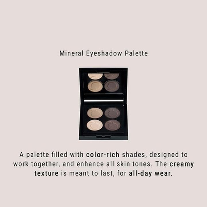 Actual product image IDUN Minerals Palette Eyeshadow Lejongap (Grey, Brown)