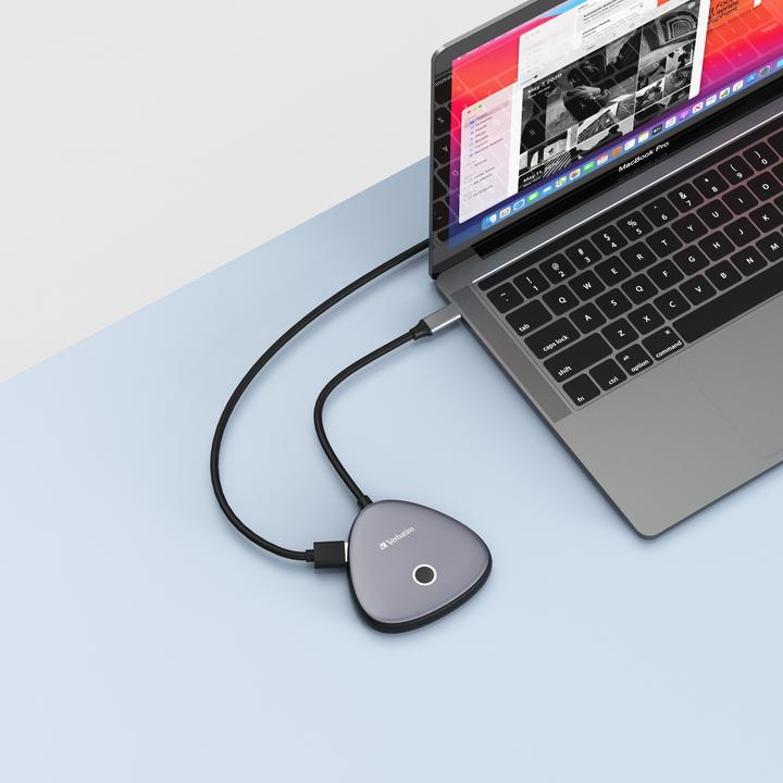 Productafbeelding Verbatim WDA-02 (USB-C, 3 Havens)