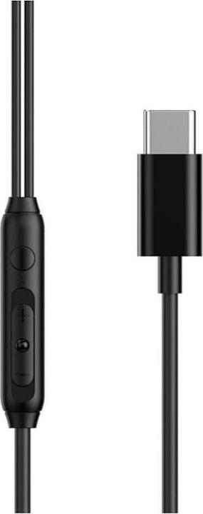 Actual product image Wiwu Wireless headphones - Wired Stereo Earphones EB314 USB C (DAC) - black (Cable)