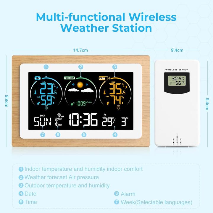Actual product image Ponoseu Funk-Wetterstation