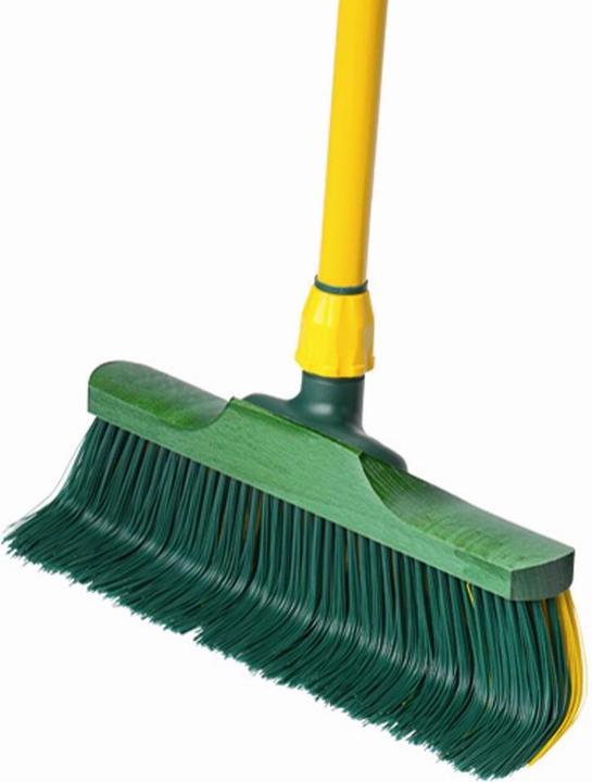 Actual product image Bümag Claw brushes, PPN bristles, yellow/green, working width 40 cm, screw connection, Ø handle... (1 pcs.)