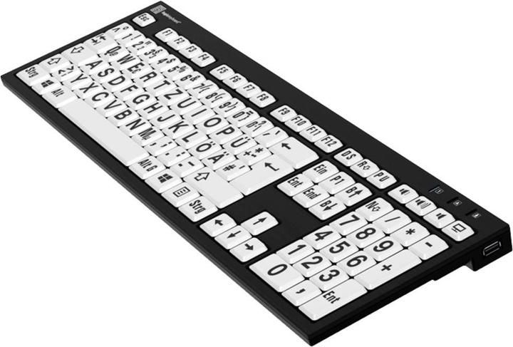 Actual product image Logickeyboard XL Print NERO (DE, Cable)