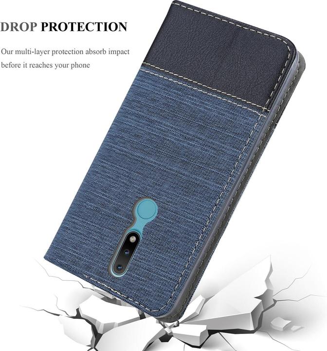 Actual product image Cadorabo Book Jeans Optics Cover (Nokia 2.4)
