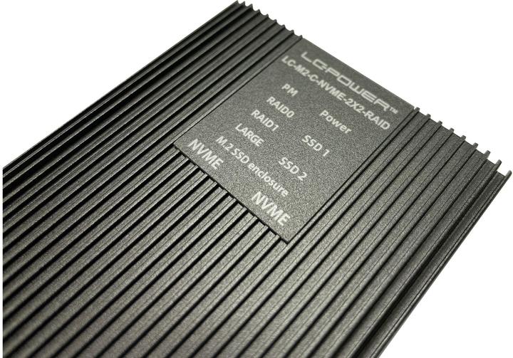 Produktbild LC-Power LC-M2-C-NVME-2X2-RAID USB-C-Gehuse fr NVMe-M.2 retail (M.2)