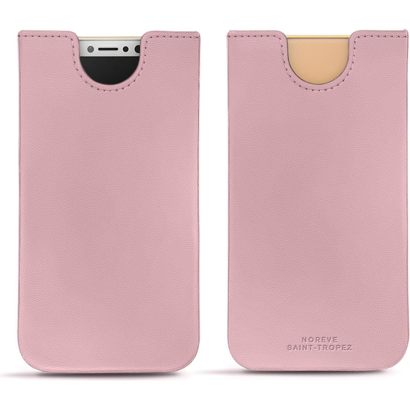 Noreve Lederschutzhülle (Apple iPhone XS), Smartphone Hülle, Rosa