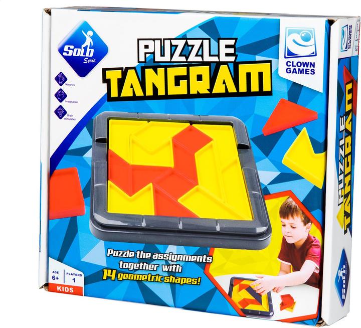 Actual product image Clown games Tangram (Dutch, French, German, English)