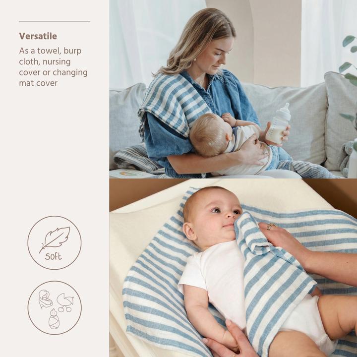 Productafbeelding Meyco Vorwäsche Fettstreifen Jeans (120 cm, 120 cm)