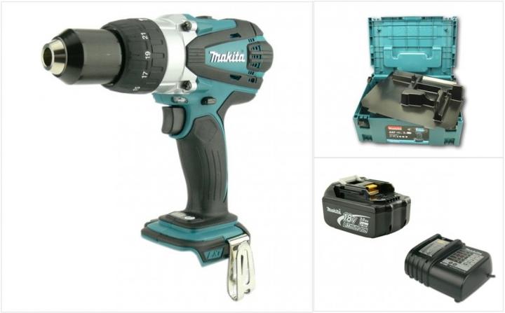 Produktbild Makita BHP 458 RHJ 18 V Li-Ion Akku Schlagbohrschrauber SET inkl. MAKPAC