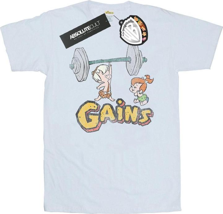 Immagine prodotto The Flintstones Bam Bam Gains Distressed Maglietta Uomo (L)