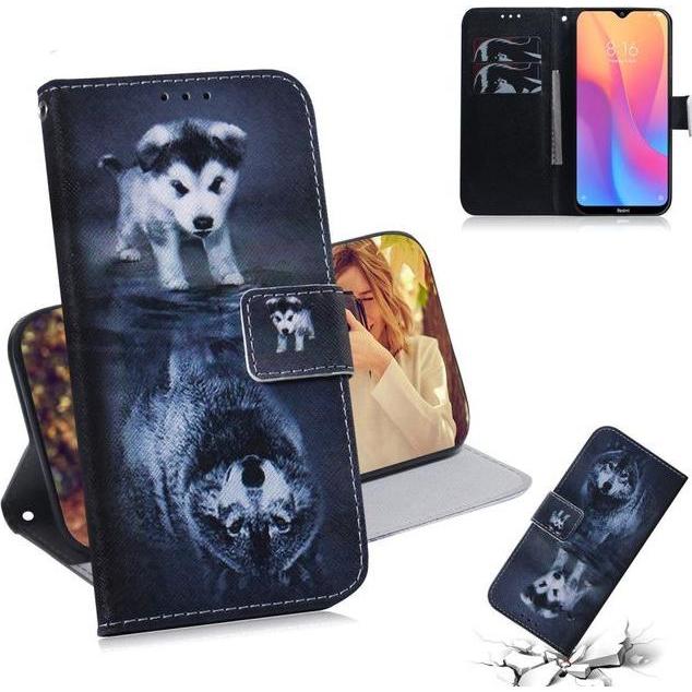 Thumbnail - MU Style Leder Bookcover Image Series (Xiaomi Redmi 8A), Smartphone Hülle, Mehrfarbig