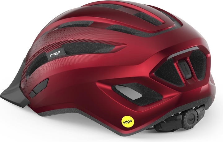 Immagine prodotto MET Casco Downtown Mips, rosso, lucido, M/L (58 - 61 cm)