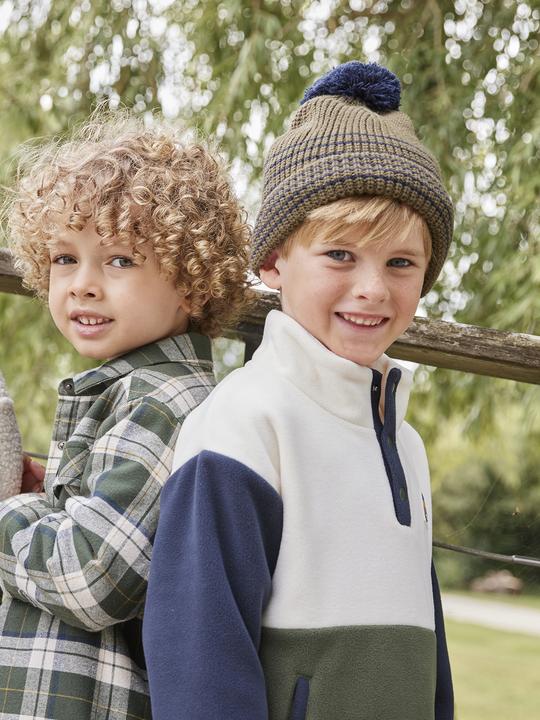 Immagine prodotto Vertbaudet Jungen Set: Mütze, Snood und Handschuhe gestreift (98, 86)