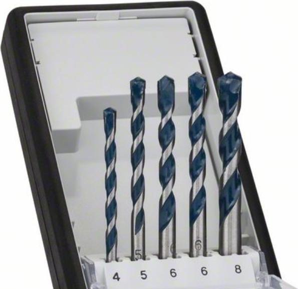 Produktbild Bosch Professional Zubehör 5-tlg. CYL-5 Betonbohrer-Set, Robust Line, 4–8 mm (Ø 8.0 mm, 5.0 mm, 6.0 mm, 4.00 mm)