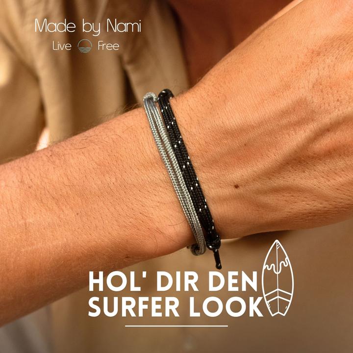 Immagine prodotto Made by Nami Surfer Armband Set (Corda da vela, Cotone)