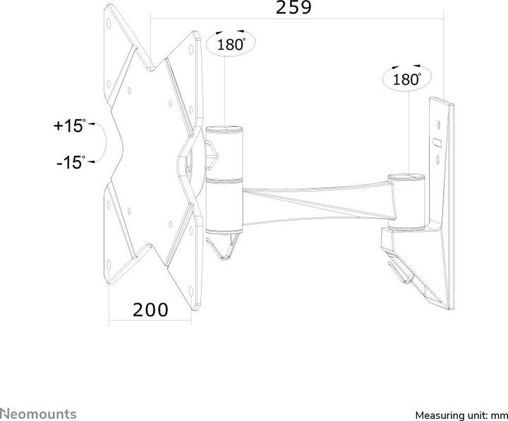 Produktbild Neomounts Fpma-W825 (Wand, 40", 20 kg)