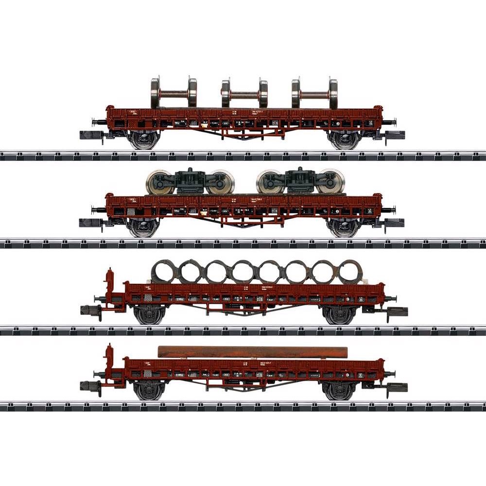 MiniTrix Niederbordwagen der DB, MHI 3er-Set (Spur N)