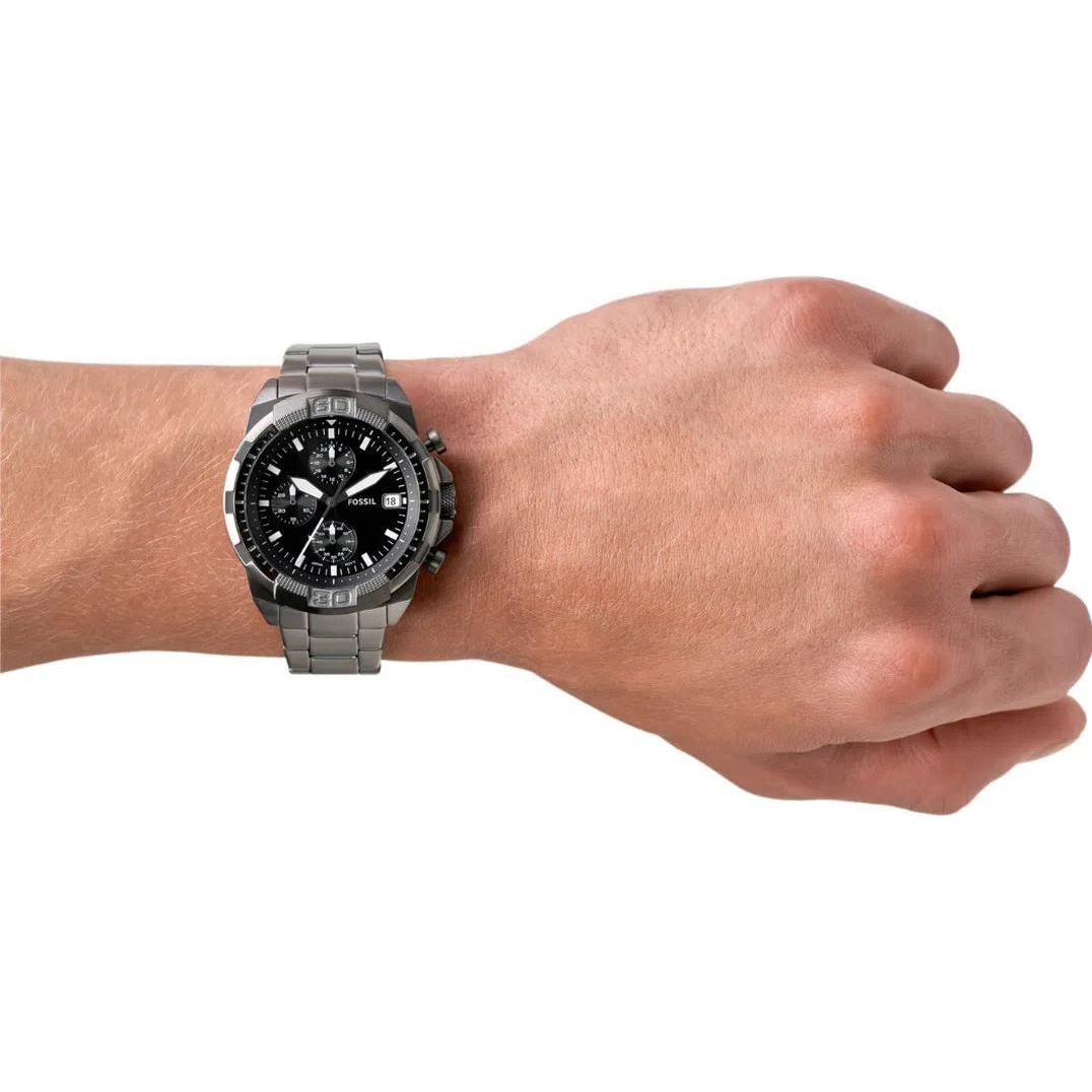 Thumbnail - Fossil, Armbanduhr, Bronson, Grau, (Chronograph, 44 mm)