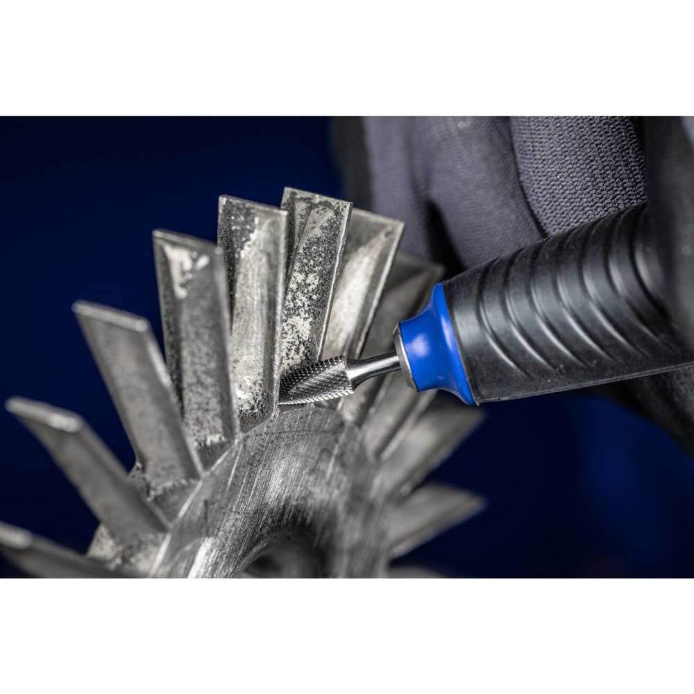 Thumbnail - Pferd, Fräser, Hartmetallfrässtift rundbogenförmig 10x20 mm Schaft ø 6 mm Zahnung 3 PLUS für universelle